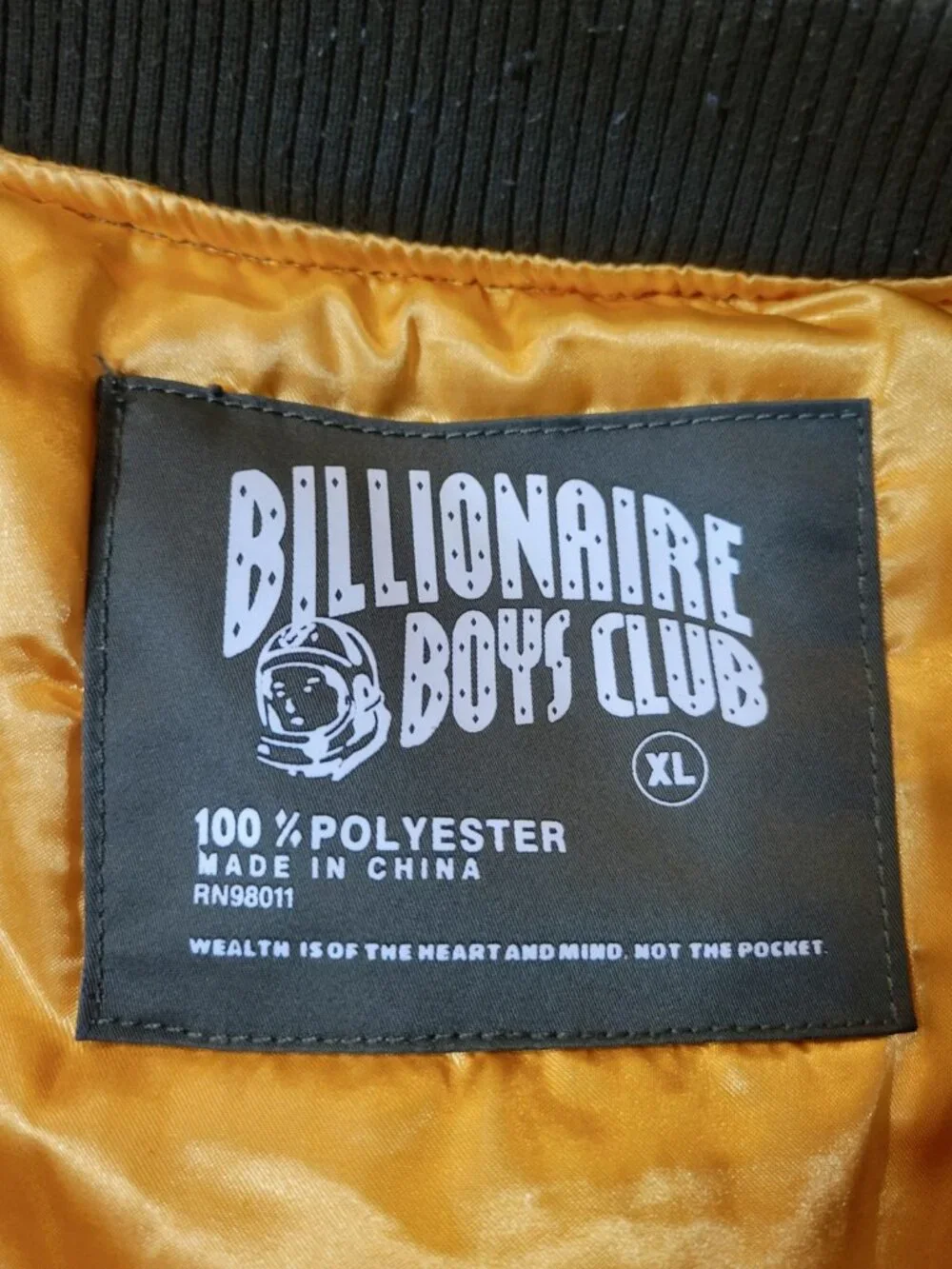 Billionaire Boys Club Apollo Vest Mens XL Peace Tranquility Embroidered Patches